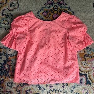 Lilly Pulitzer Pink/Coral Eyelet Blouse